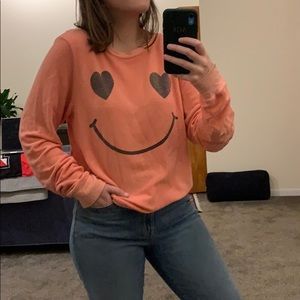 WILDFOX coral light weight sweatshirt